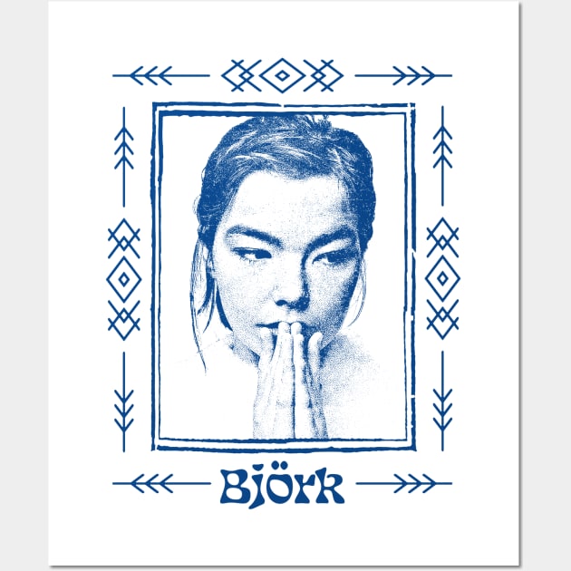 Björk / Vintage Style Aesthetic Fan Art Design Wall Art by DankFutura